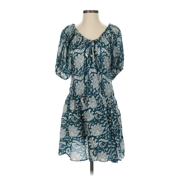 Hannah Blue and White Midi Dress - Picture 3 of 6